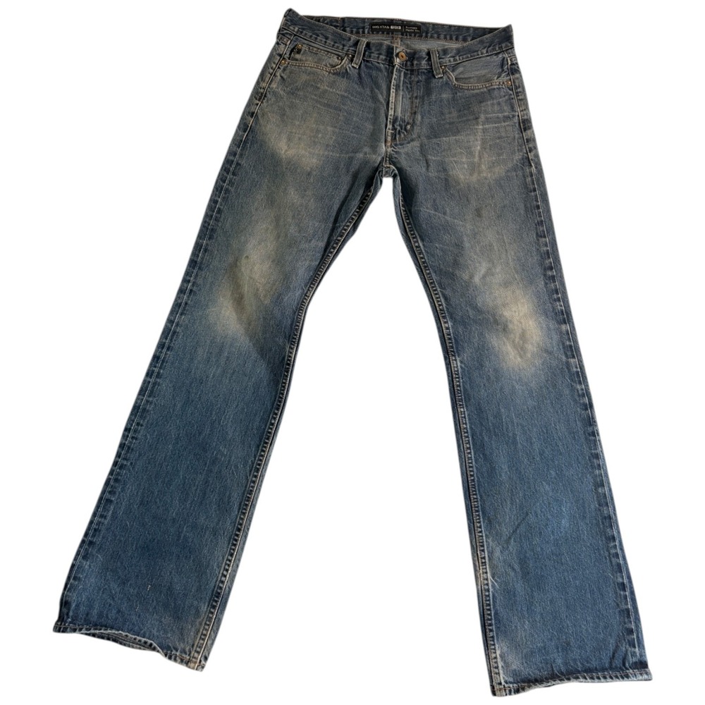 Vintage Buckle Big Star Pioneer Regular Bootcut Jeans Mens 33 Large Blue Denim